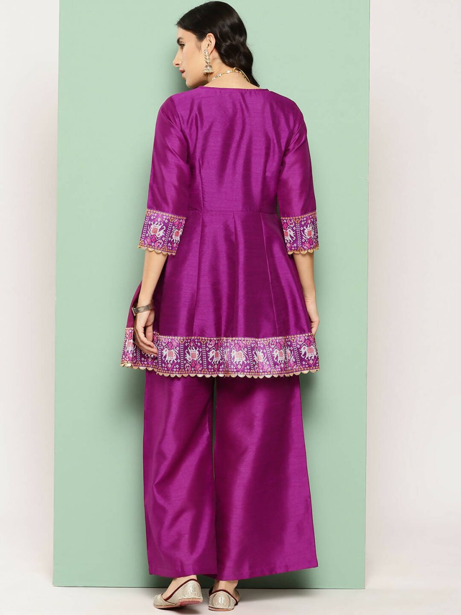 Ahalyaa Women's Traditional Wear Co-ods - Purple - Distacart