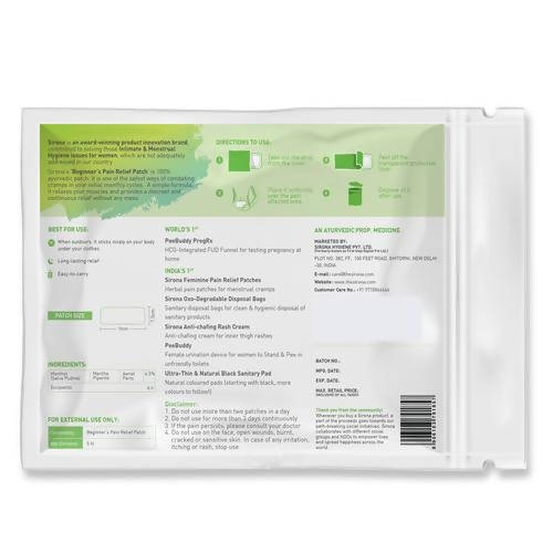 Sirona’s Beginner’s Hydrogel-Based Pain Relief Patch