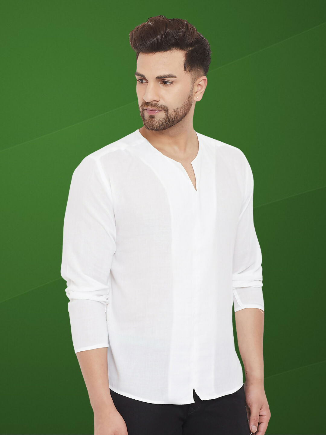 Even Apparels Men's Pure Cotton White Kurta
