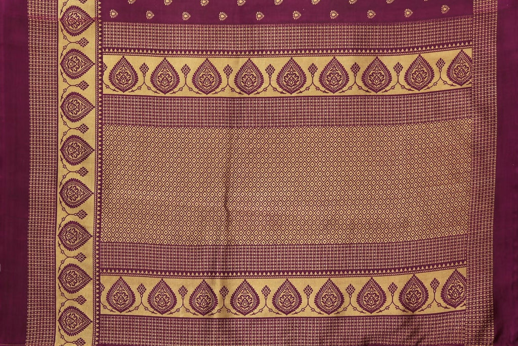 Vamika Purple Printed Art Silk Saree