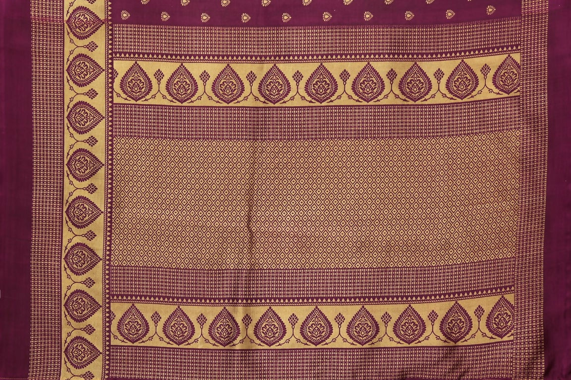 Vamika Purple Printed Art Silk Saree