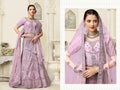 Lavender Net Fancy Zari Embroidered work Lehenga Choli with Dupatta - Heer