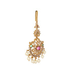 Nuyug 18K Gold Plated Ethereal Gulabi Stone Maang Tikka - Distacart