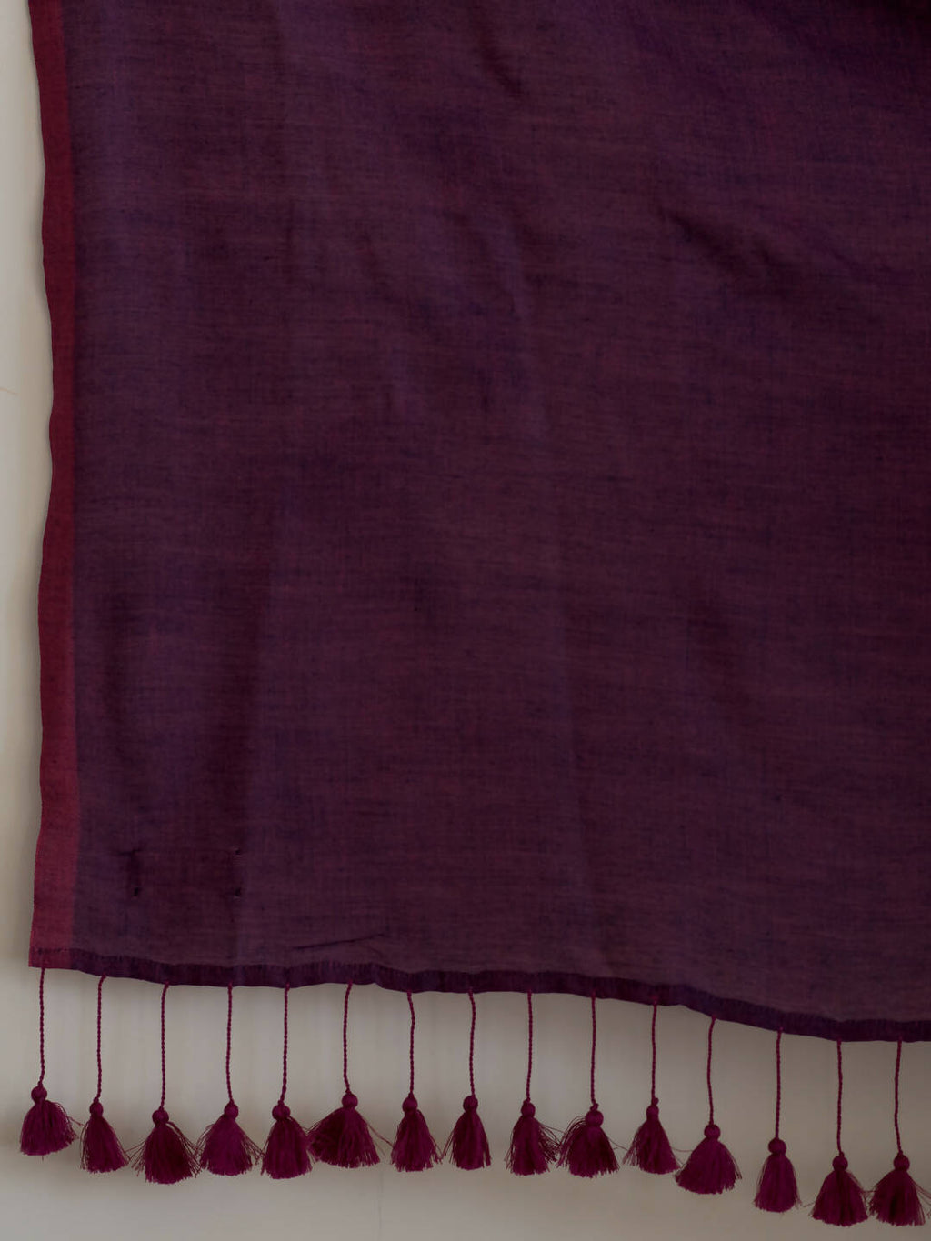 Suta Purple Solid Cotton Blend Saree - Distacart