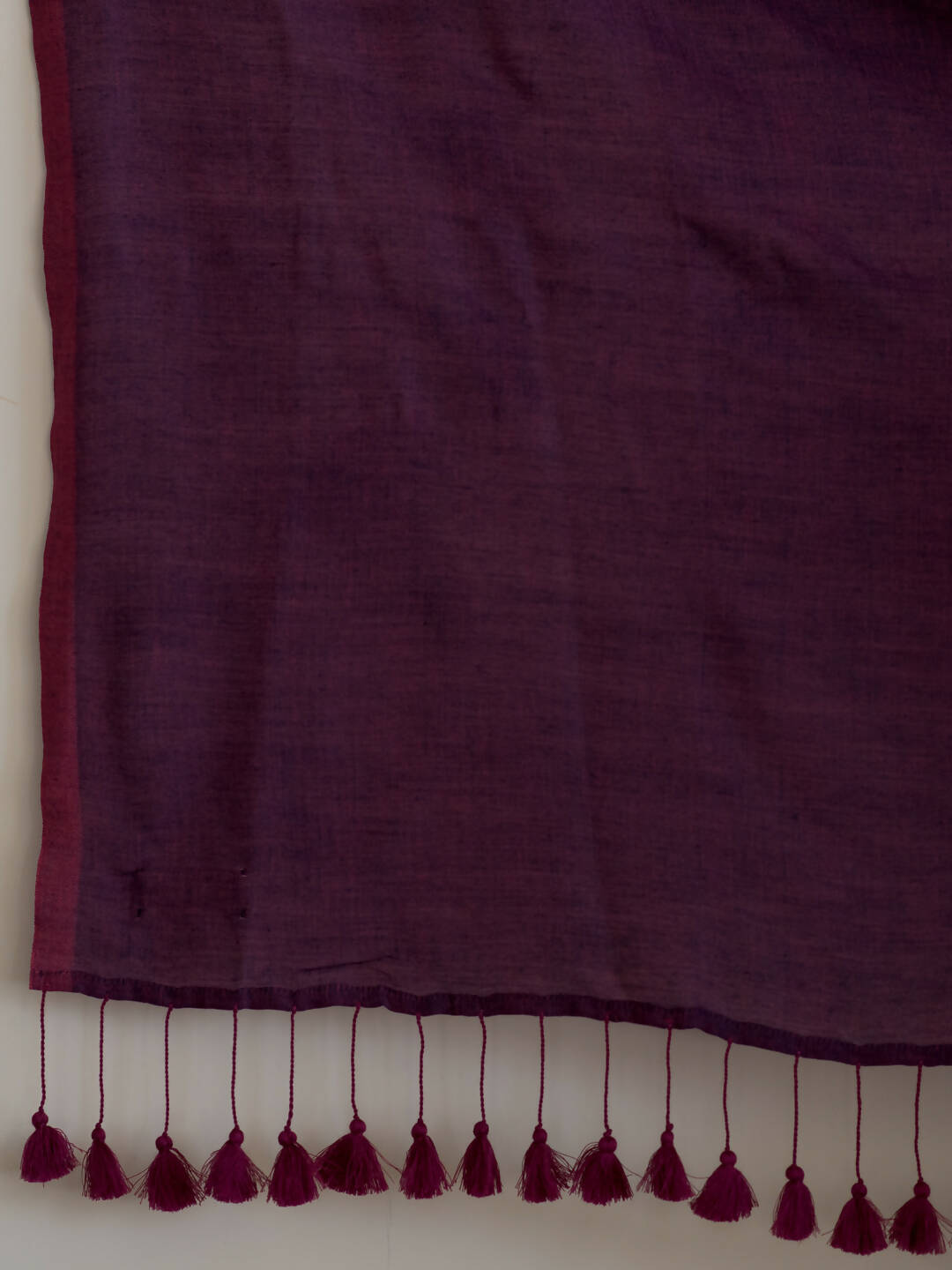 Suta Purple Solid Cotton Blend Saree - Distacart