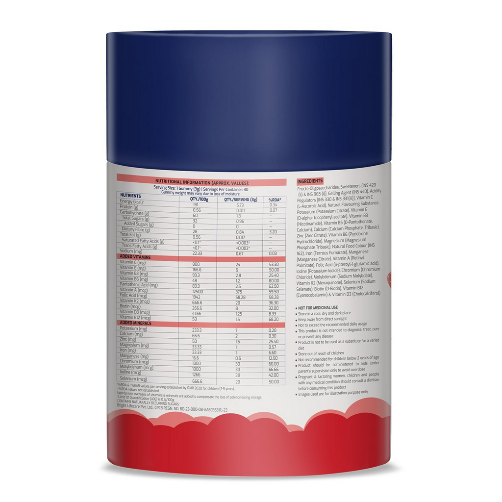 Gritzo SuperMilk Overall Growth (13+y Girls) (Double Chocolate ) with Super Gummies Strawberry