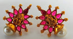 Pink Kemp Temple Earrings - Distacart
