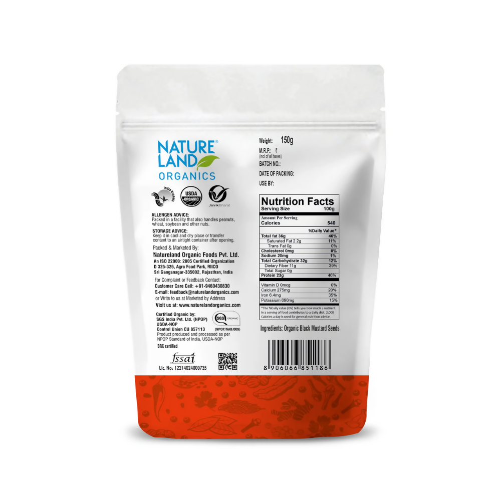 Nature Land Organics Mustard Black