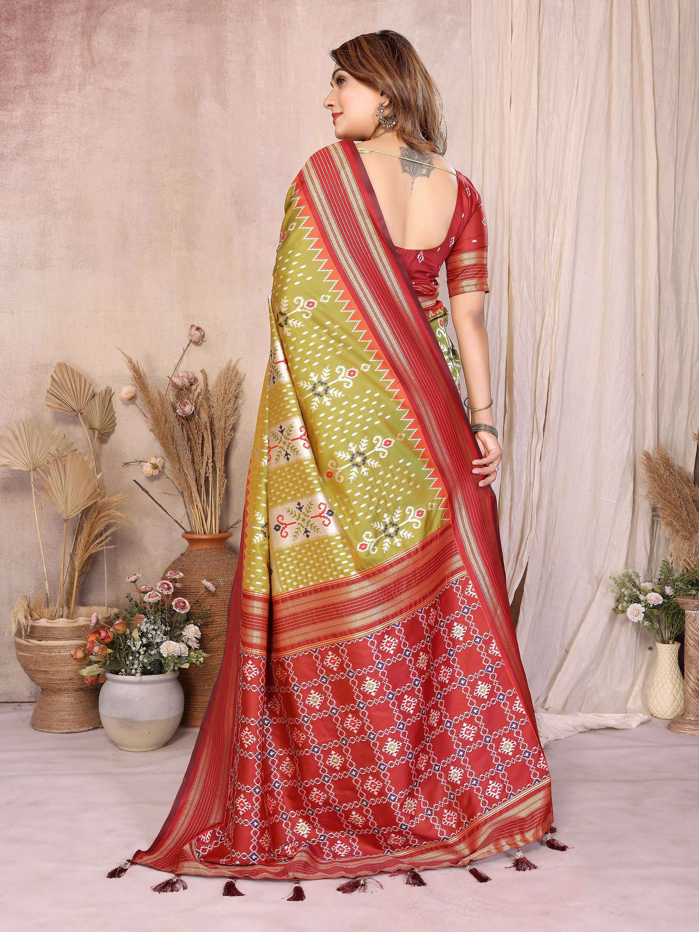Aastha Fashion Pista Soft Silk Weaving Saree - Distacart
