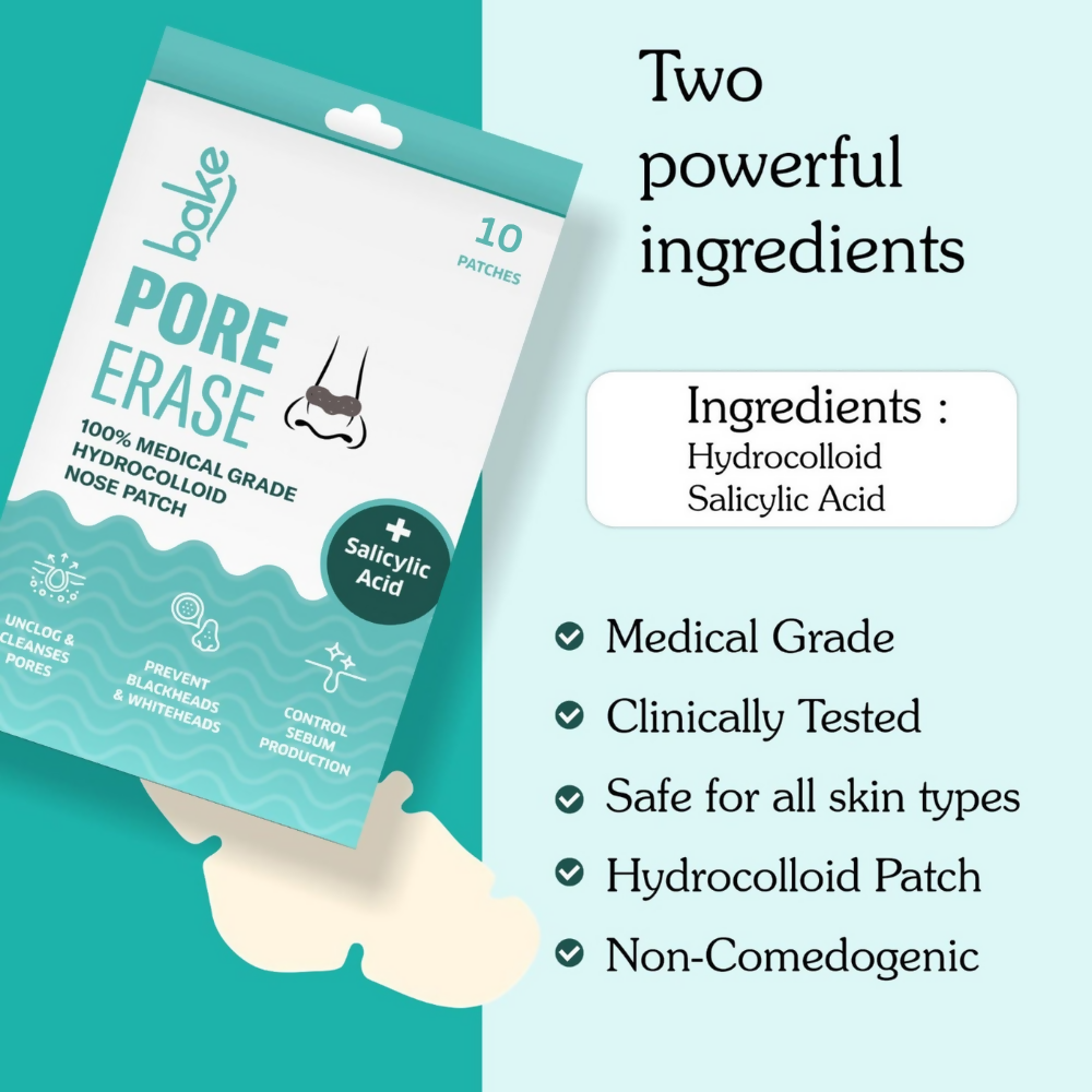 Bake 2% Salicylic Acid Pore Erase Nose Strips