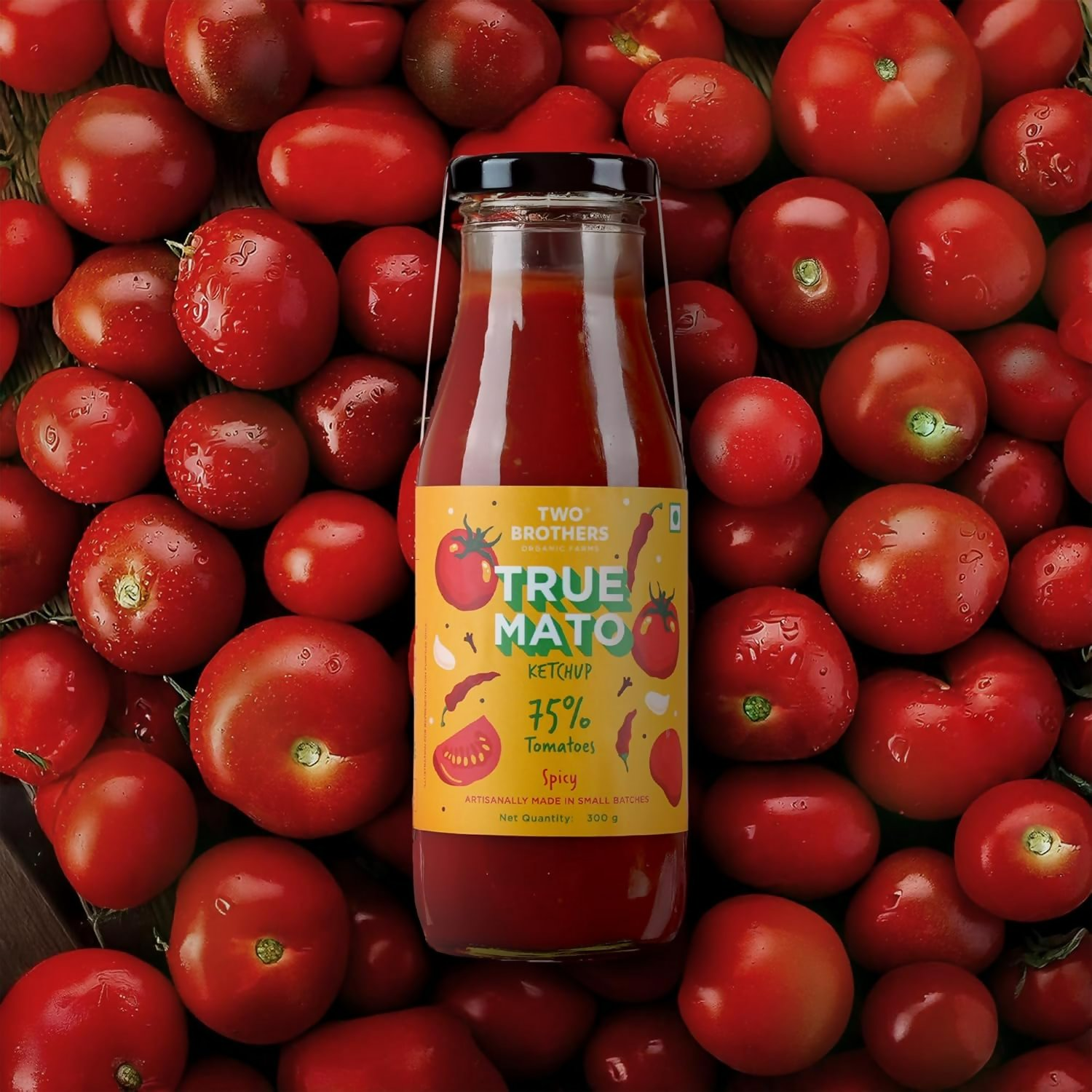 Two Brothers Organic Farms Truemato Ketchup - Spicy - Distacart