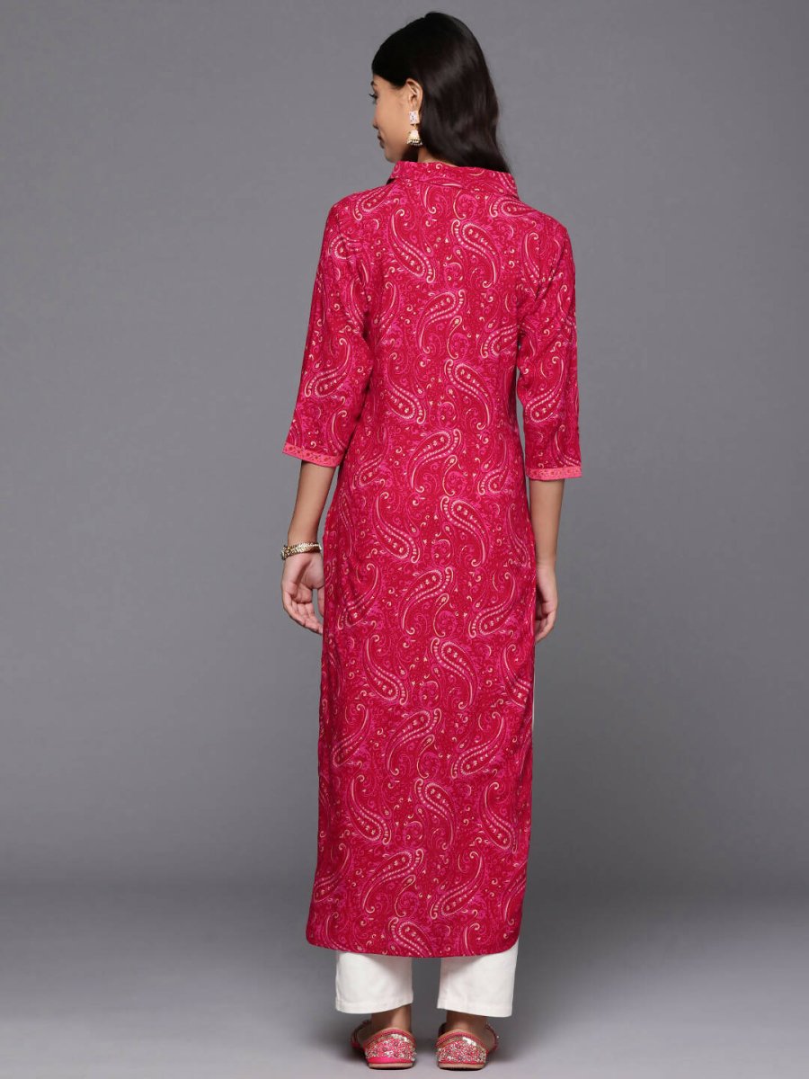 Ahalyaa Women's Traditional wear Kurta - Red