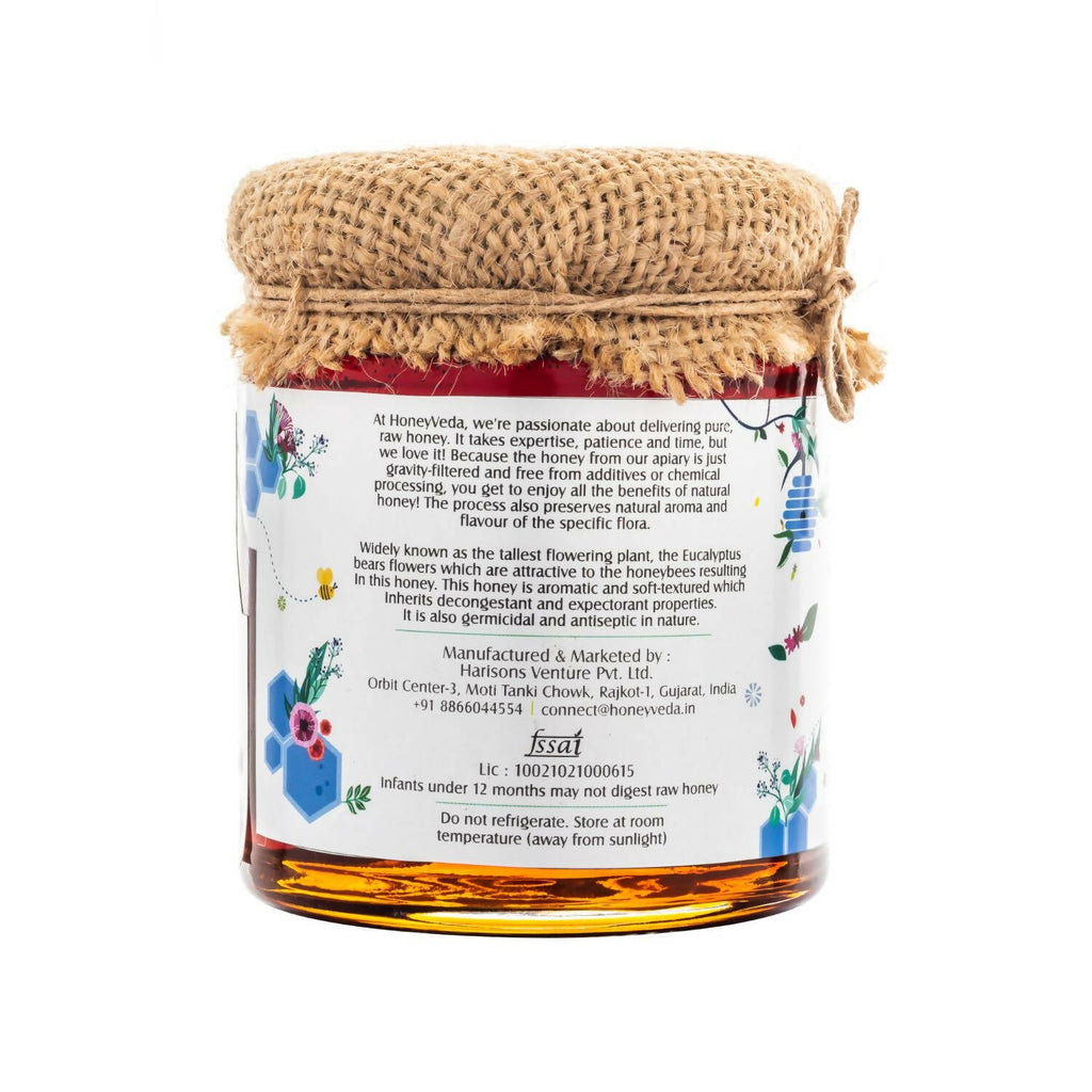 HoneyVeda Premium Raw Eucalyptus Honey - Distacart
