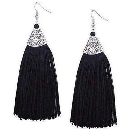 MS Fashion India Muskan Stylish Thread Tassel Fancy Party Wear Long Earrings