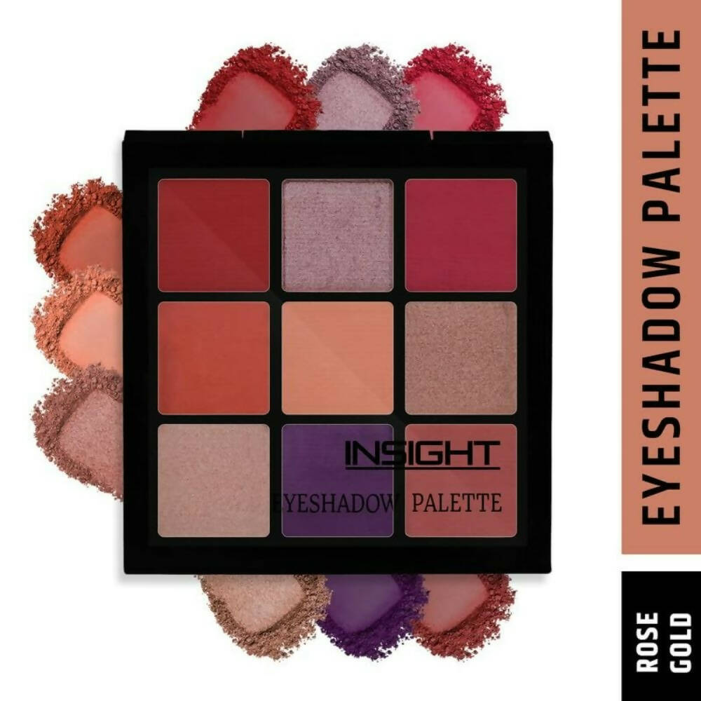 Insight Cosmetics 9 Color Eyeshadow Pallate - Rose Gold