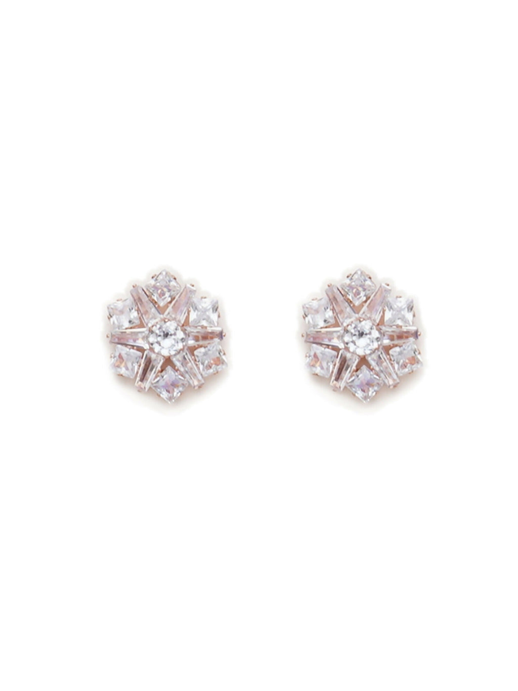 stone stud (Rose gold) - Ruby Raang - Distacart