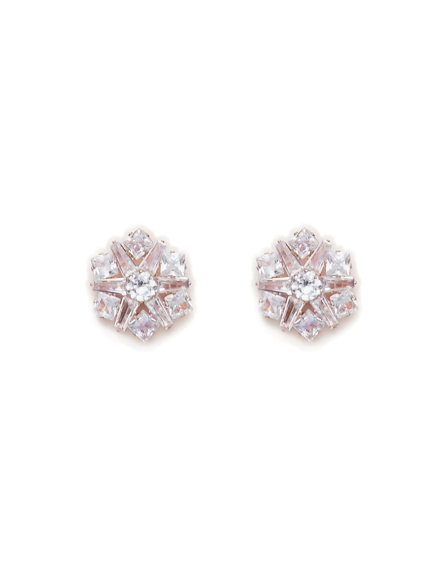 stone stud (Rose gold) - Ruby Raang - Distacart