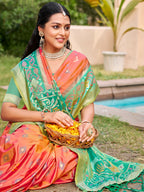 Shree Shyam Fashion Mustard Pochampally Silk Saree - Distacart