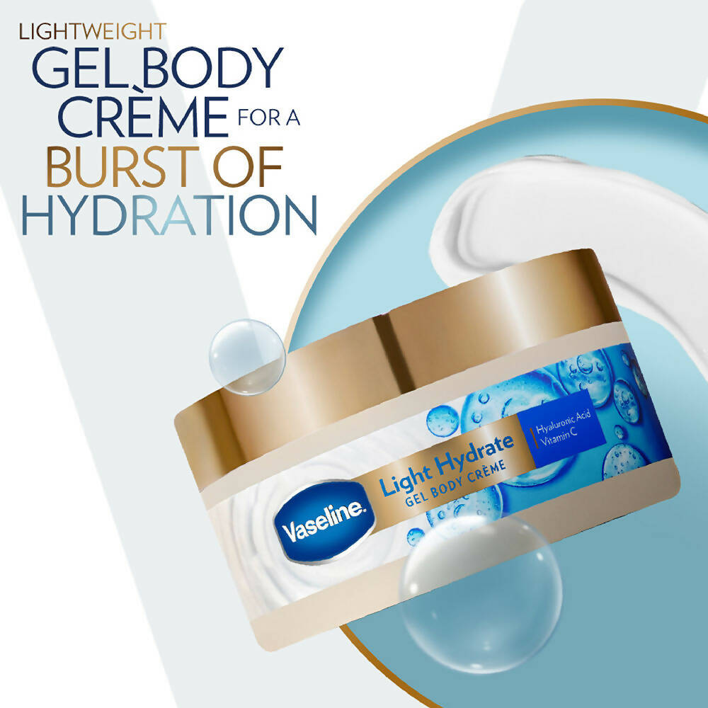 Vaseline Light Hydrate Gel Body Creme With Hyaluronic Acid & Vitamin C