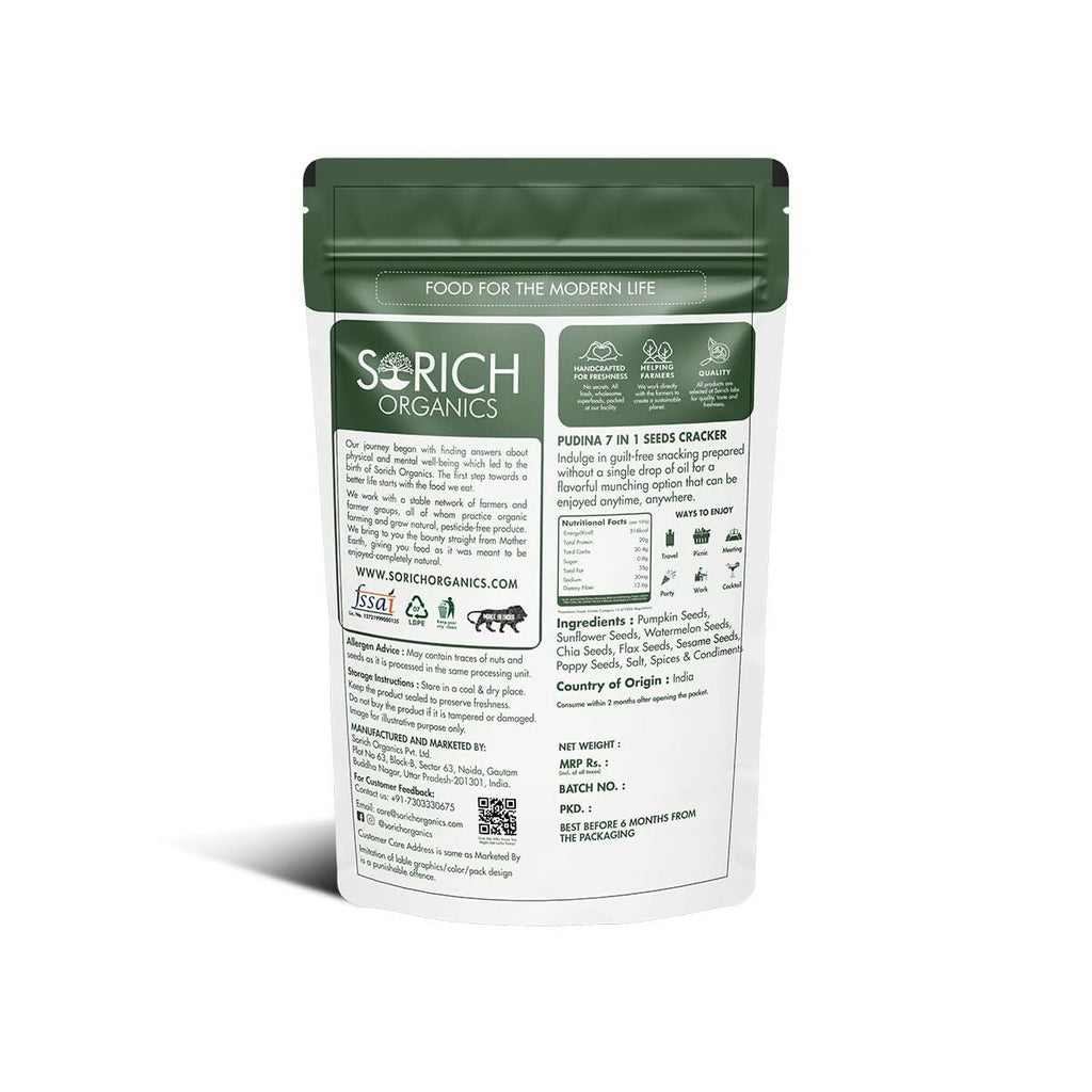 Sorich Organics Pudina 7-in-1 Seeds Cracker - Distacart
