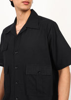 Fabmade 3 Pocket Black Shirt