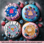 confect happy anniversary toppers for cakes cupcakes cake decorations supplies 100gms ct 12