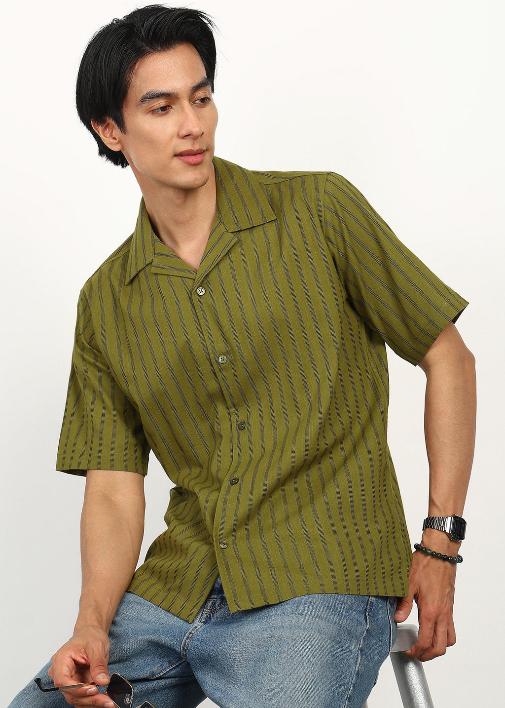 Fabmade Olive Rhythm Shirt