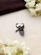 trueBrowns Silver Gold Tone Bird Ring