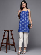 Ahalyaa Floral Printed Pure Cotton Tunic