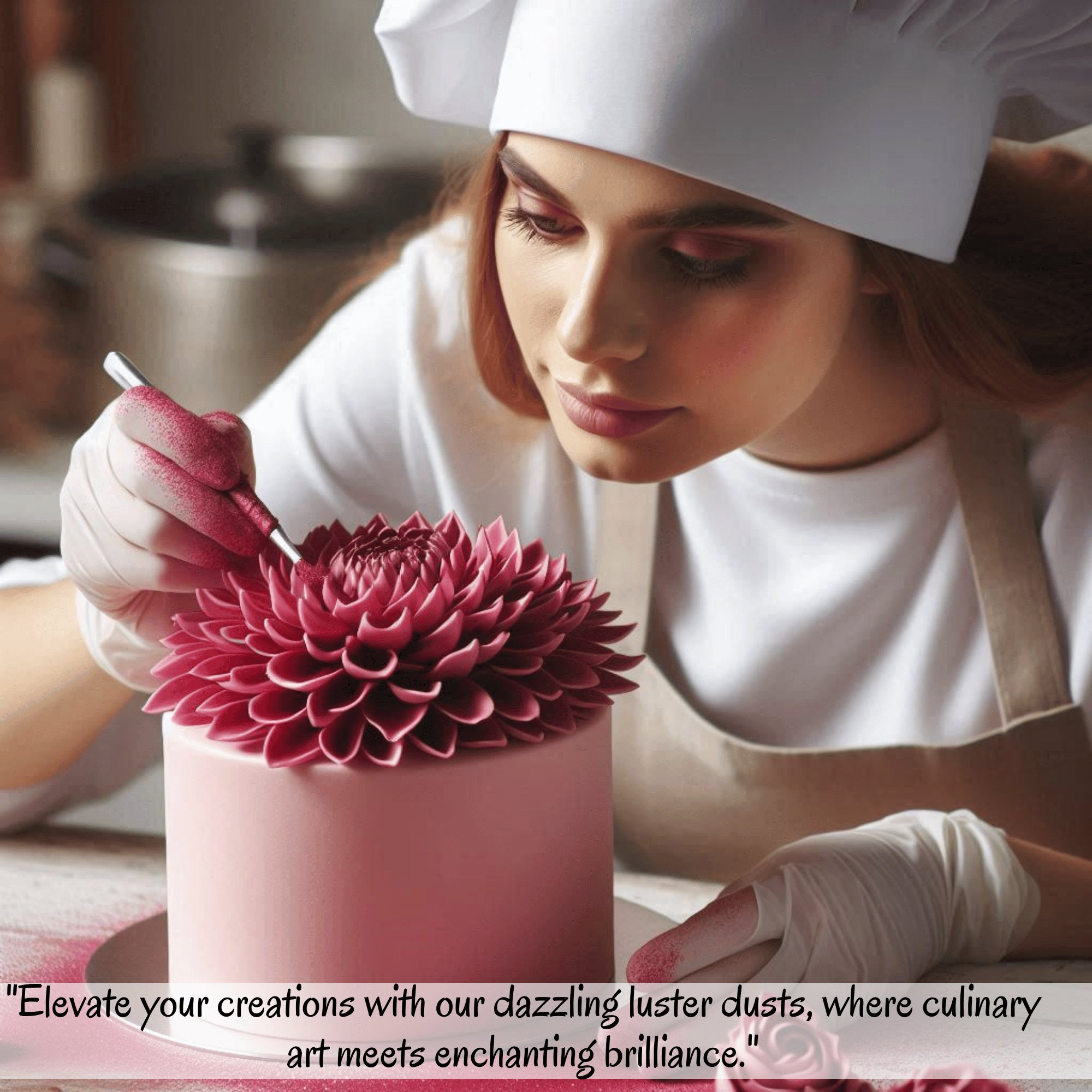 dahlia pink edible luster dust 5 g