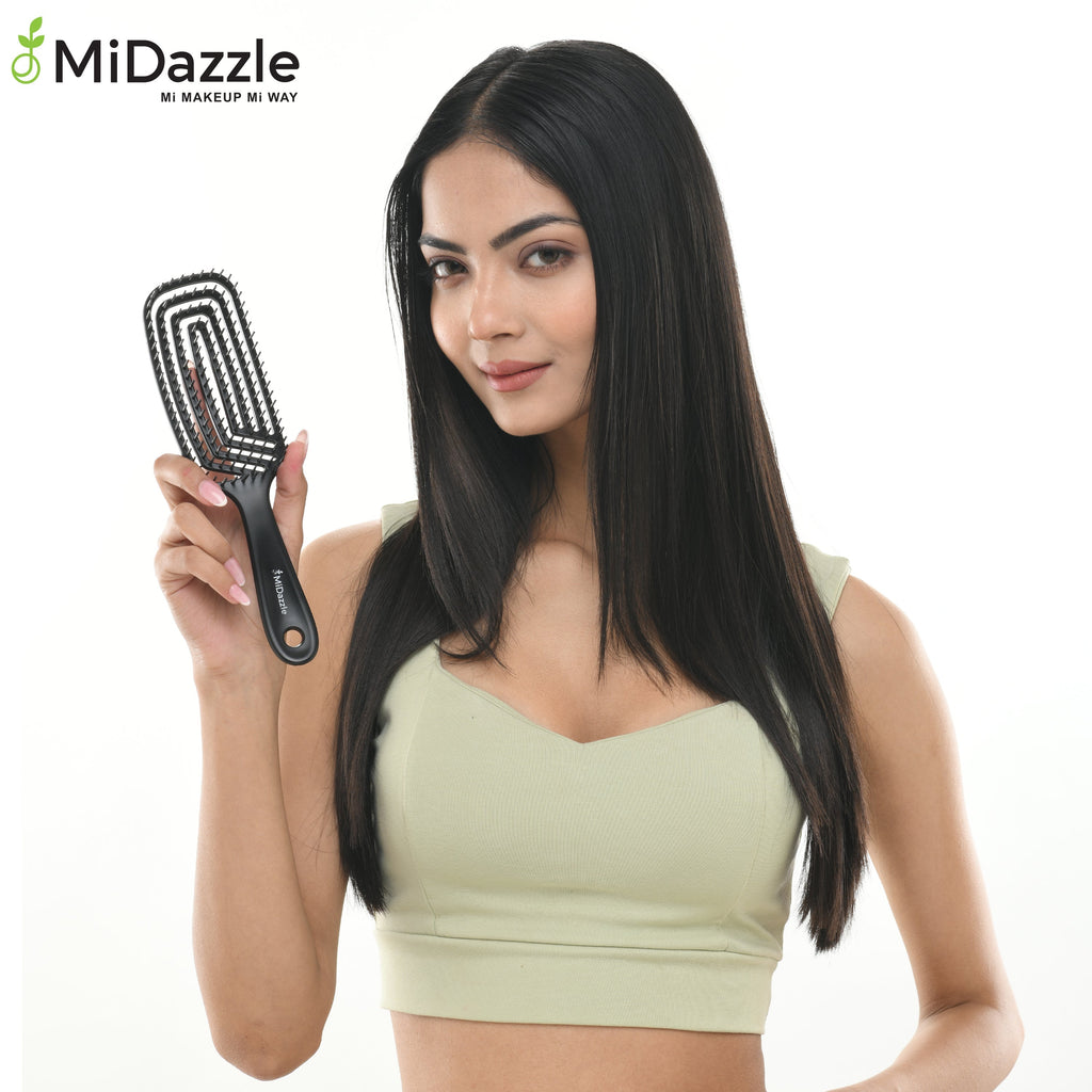 MiDazzle Hair Brush (Black 3D) MIHB0015