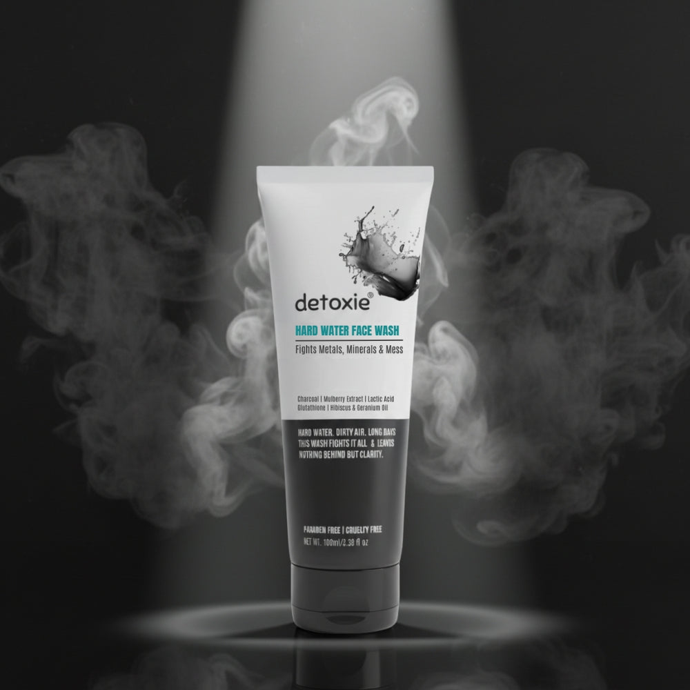 Detoxie Charcoal Hard Water Face Wash with Charcoal & Mulberry Extract - Distacart