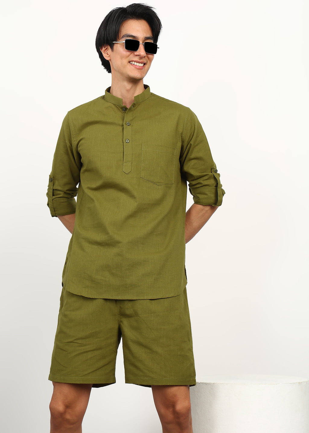 Fabmade Olive Breeze Co-Ord Set