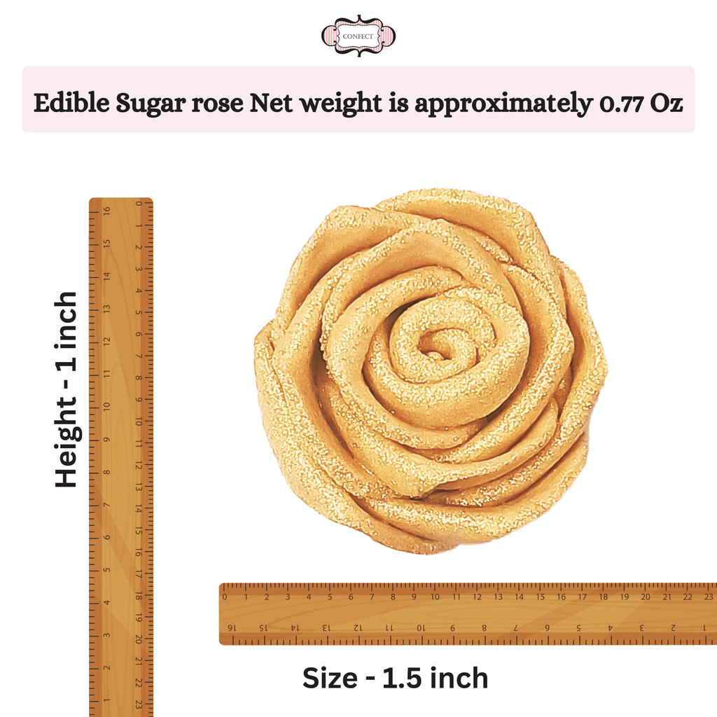 confect edible rose cake toppers edible toppers roses for cake decorations 12 roses champagne gold