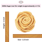 confect edible rose cake toppers edible toppers roses for cake decorations 12 roses champagne gold