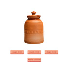 Sowpeace Premium Large Terracotta Storage Jar with Lid - Distacart