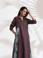 trueBrowns Cola Cotton Print A-line Dress - Distacart
