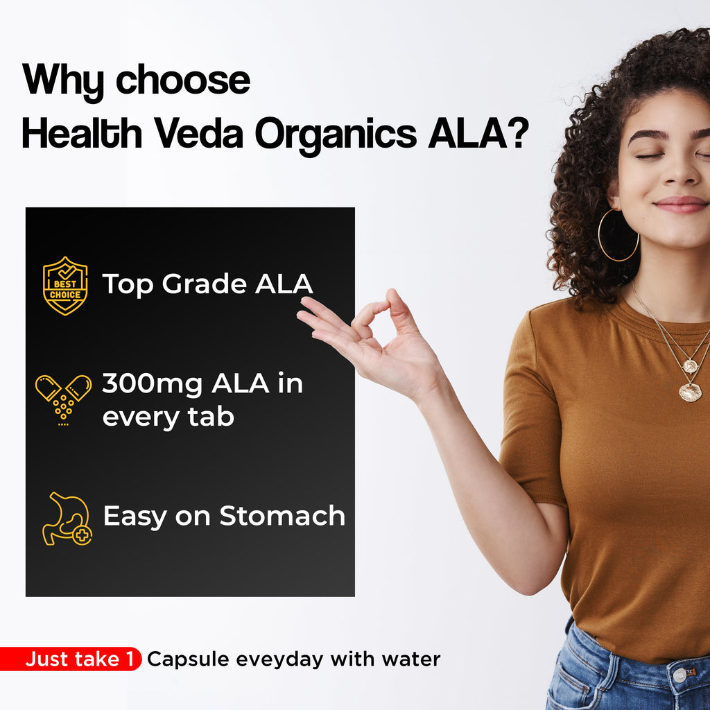 Health Veda Organics Alpha Lipoic Acid Capsules - Distacart