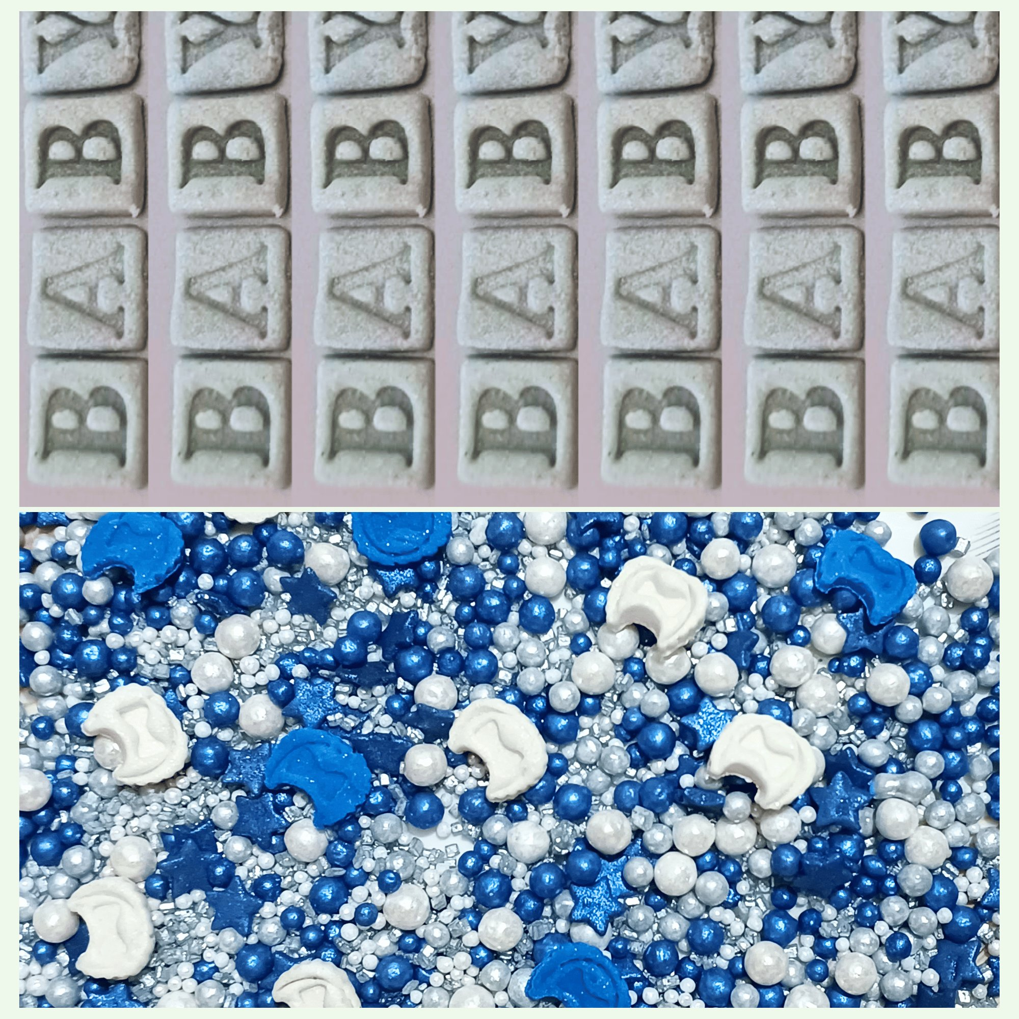 confect boys baby shower sprinkles gender reveal sprinkles baby blue sprinkles for cake cupcake decorating pack of 5 baby shower 35