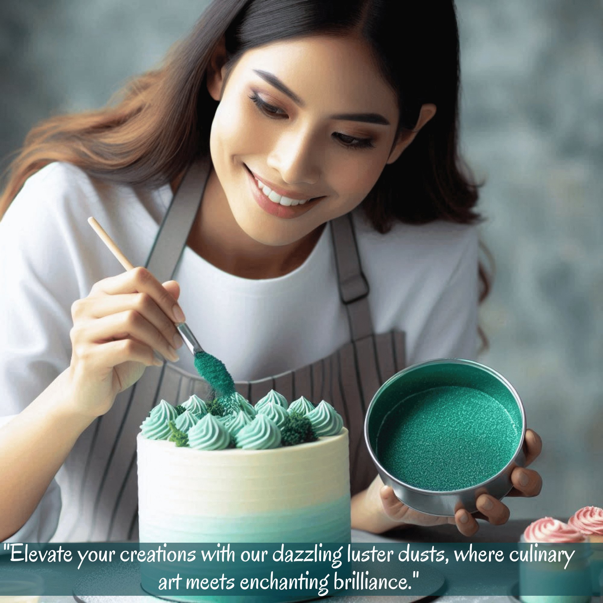 thistle green edible luster dust 5 gms