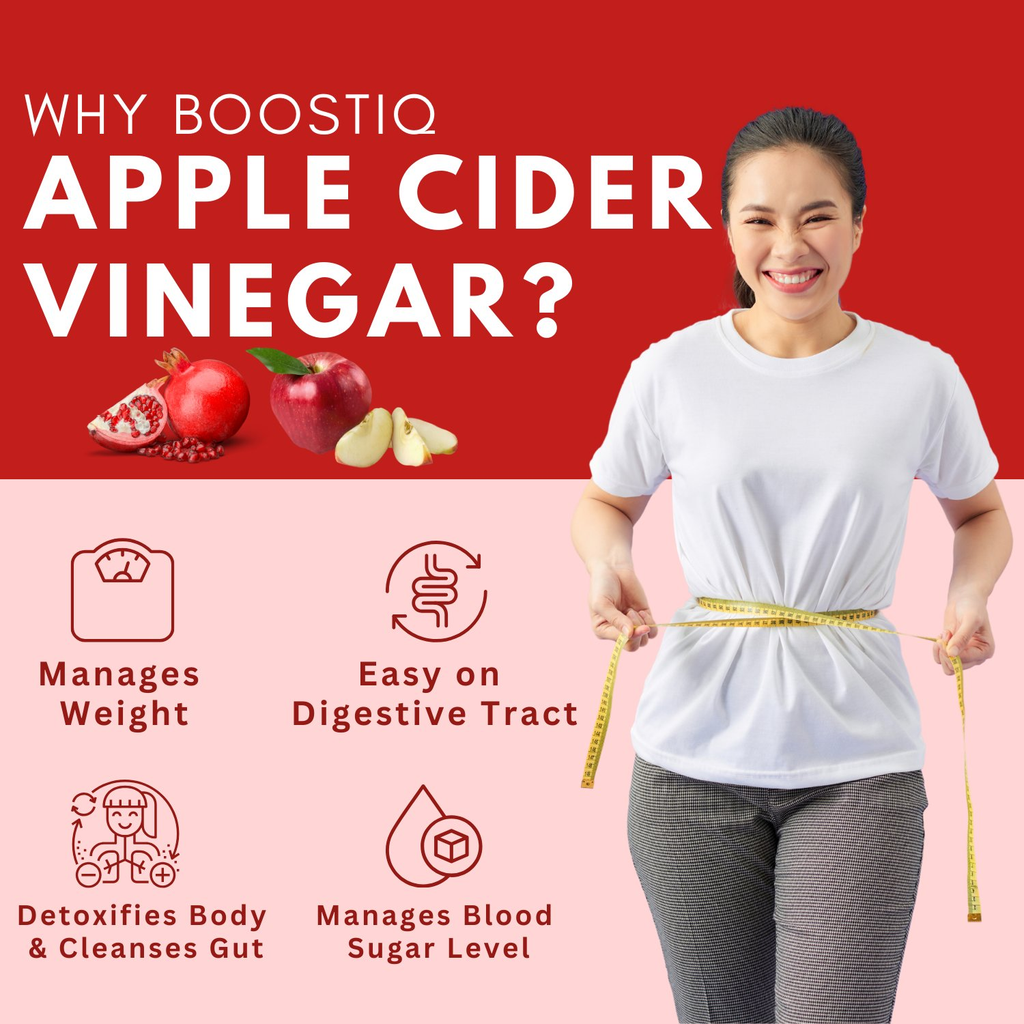 BOOSTIQ Apple Cider Vinegar Effervescent Tablets - Apple Flavour