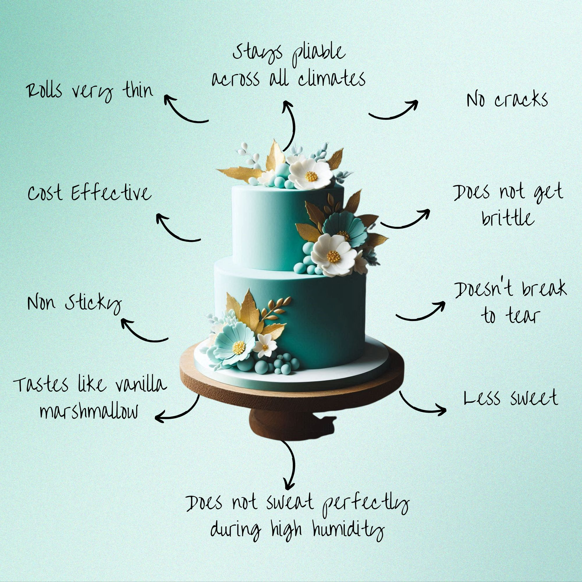 confect teal sugarpaste br b 1 kg b