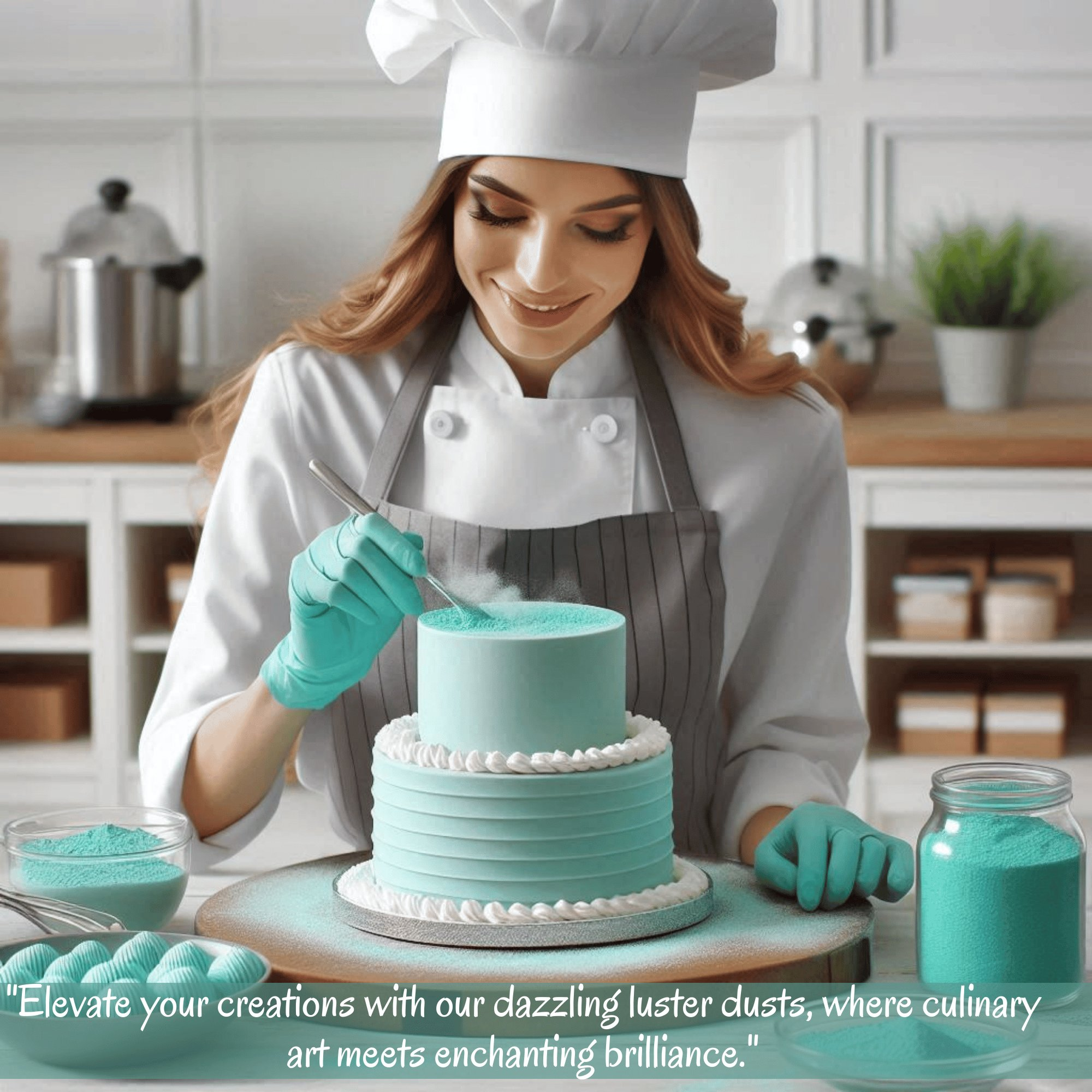 agave green edible luster dust 5 g