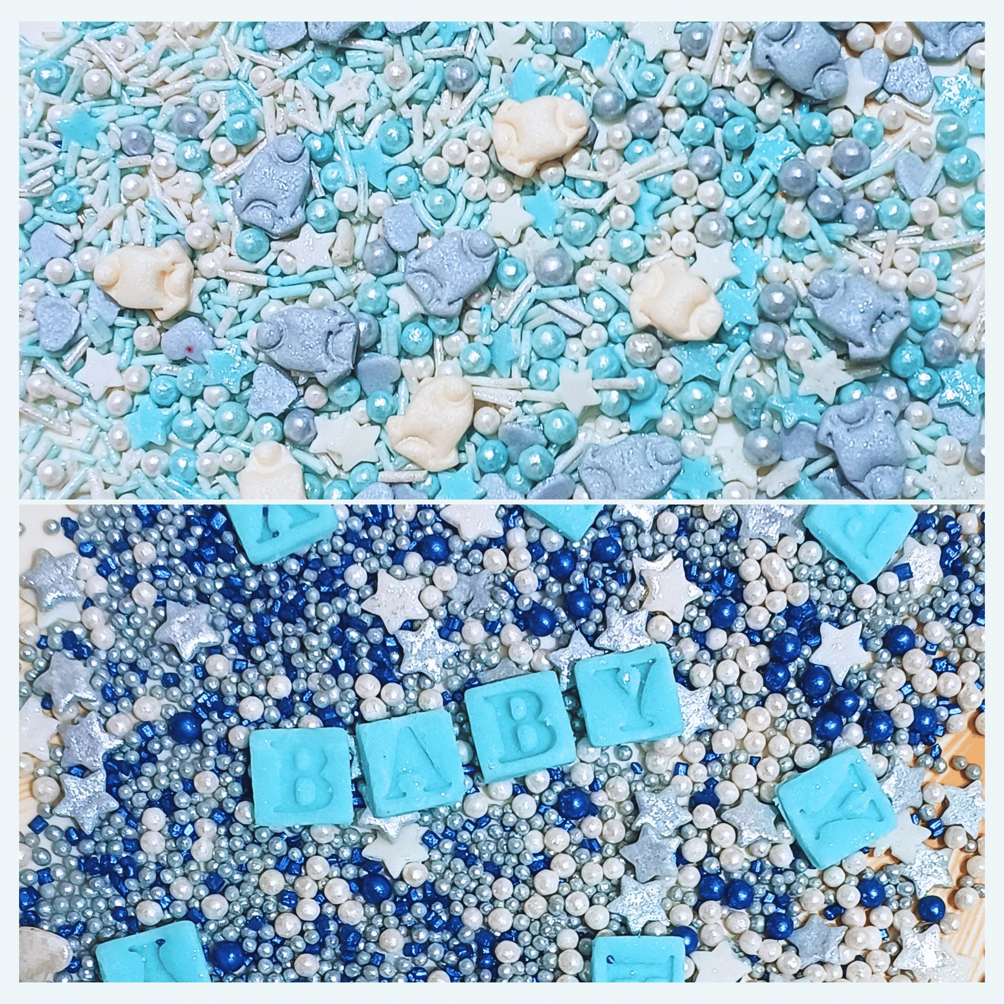 confect boys baby shower sprinkles edible sprinkles assorted pack of 5 baby shower 25