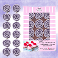 sugar roses for cake cupcake decoration lavender 120 gms