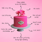 confect neon pink sugarpaste br b 1 kg b