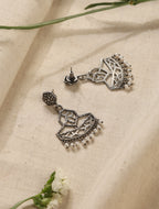 trueBrowns Silver Jaali Earrings - Distacart