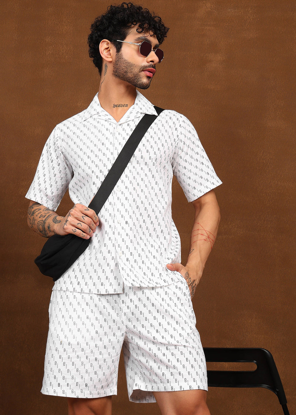 Fabmade Urban Dot Linen Co-Ord Set