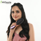 MiDazzle Oval Hair Brush (Compact) MIHB0021 - Distacart