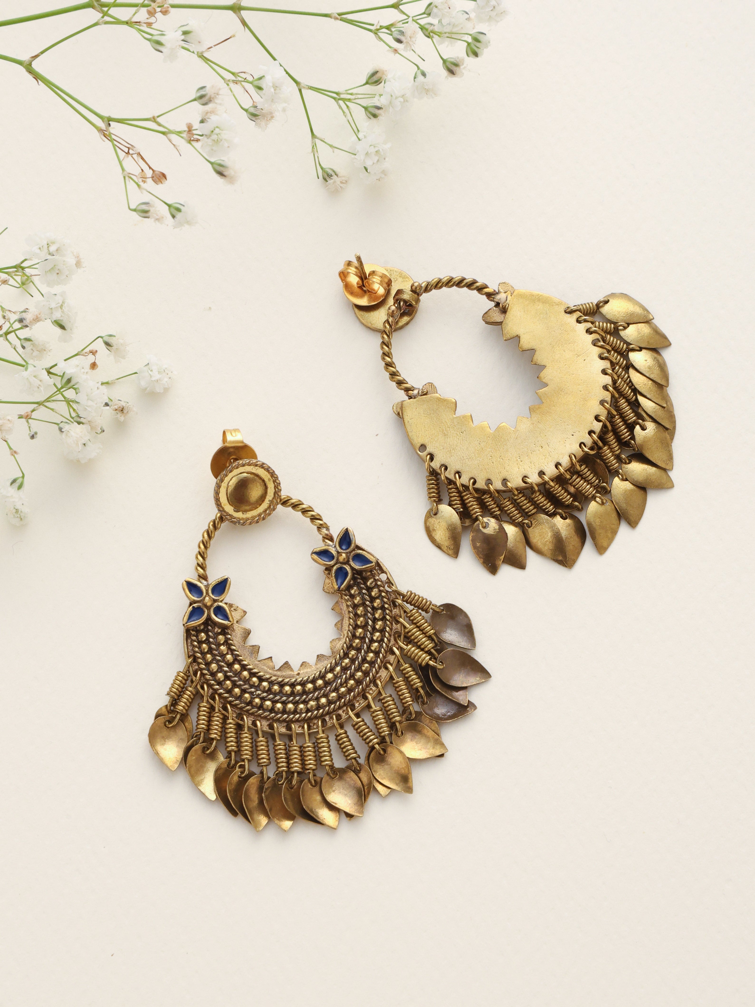 trueBrowns Brass Contemporary Tassel Earrings - Distacart